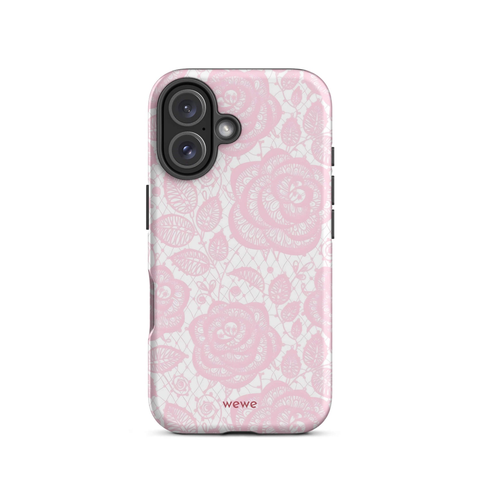 Custom pink lace iphone case 16  everyday use.
