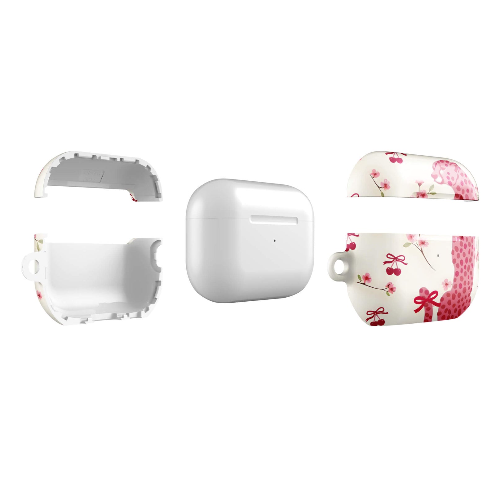 Custom rose leopard print AirPods case pro gen2 slim protective.