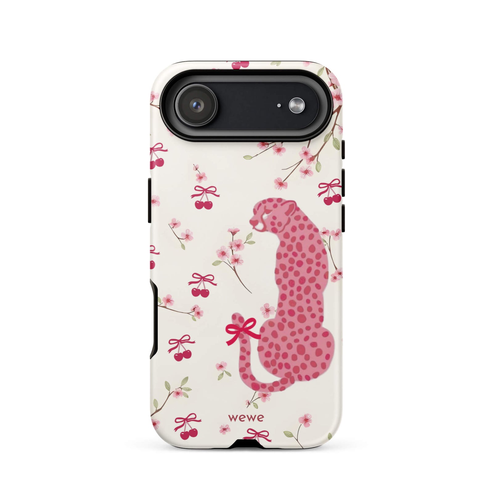 Custom rose leopard print iphone case 17 air trendy.