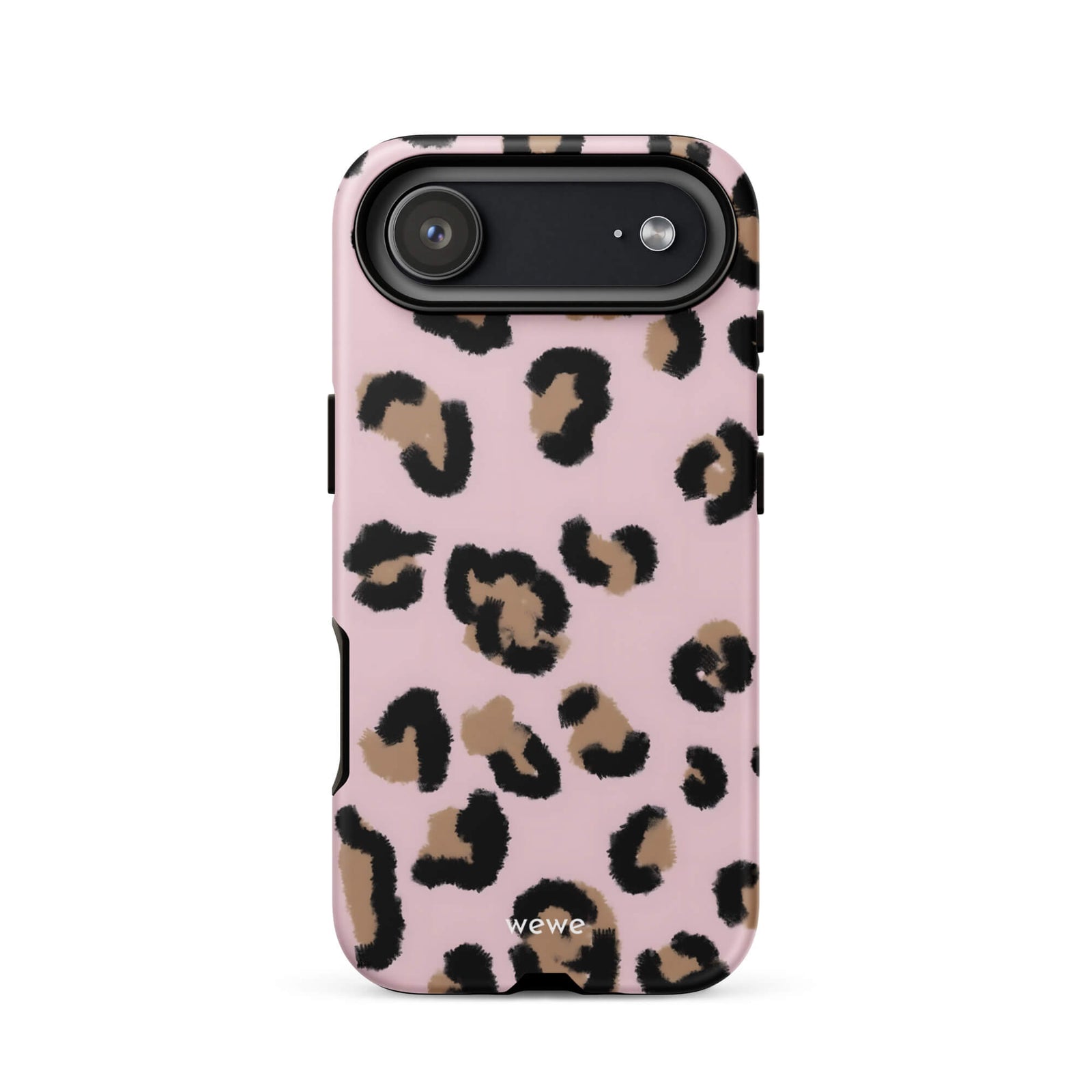 Custom pink leopard print iphone case 17 air trendy.
