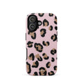 Custom pink leopard print iphone case 17 trendy.