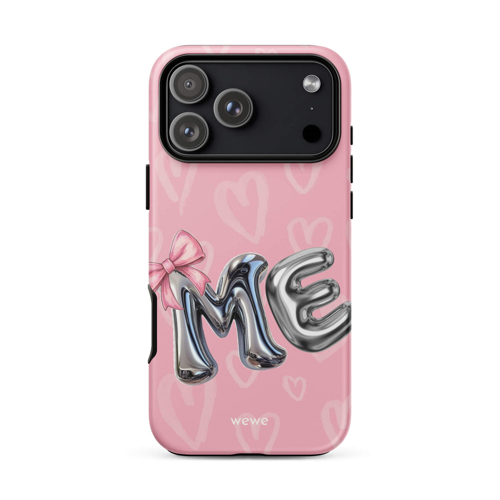 Custom bubblegum pink iPhone case 17 pro fun design.