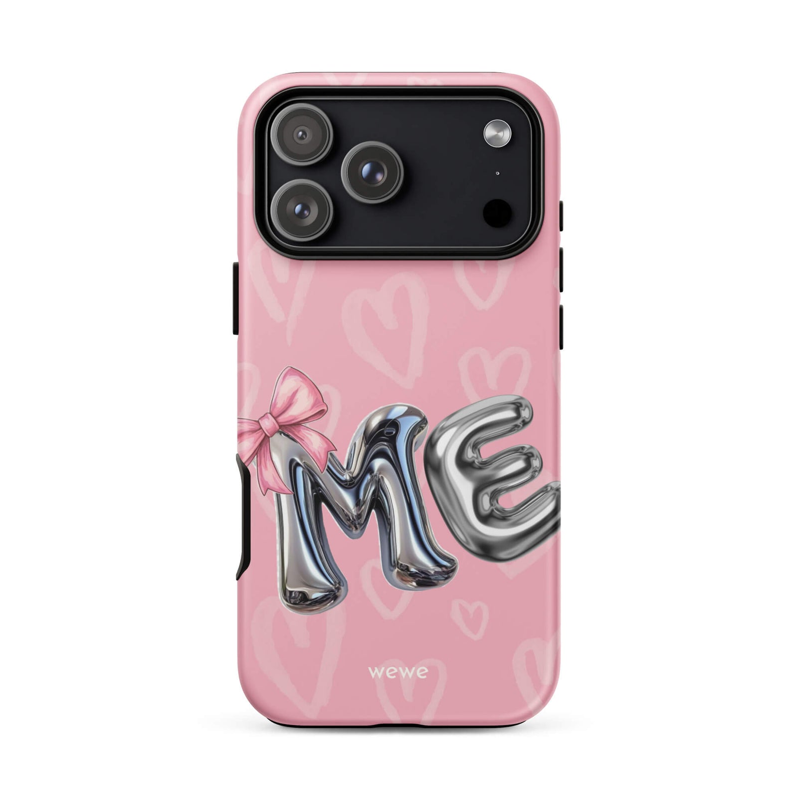 Custom bubblegum pink iPhone case 17 pro fun design.