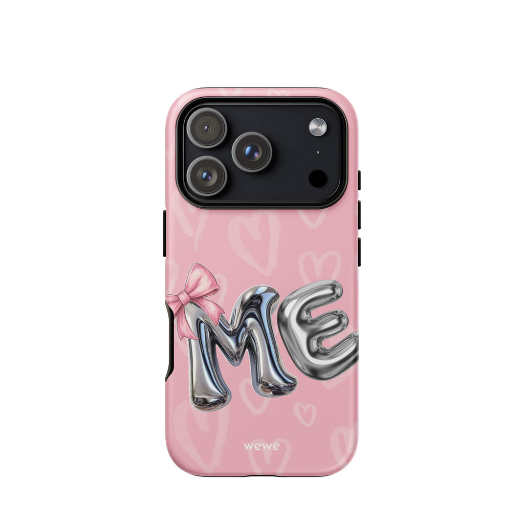Custom bubblegum pink iPhone case 17 pro fun design.