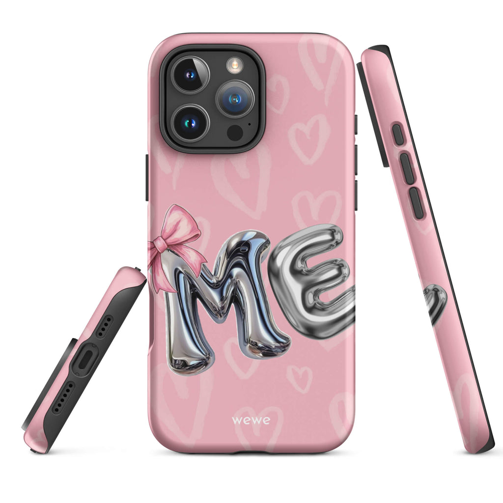 Custom bubblegum pink iPhone case 16 pro max fun design.