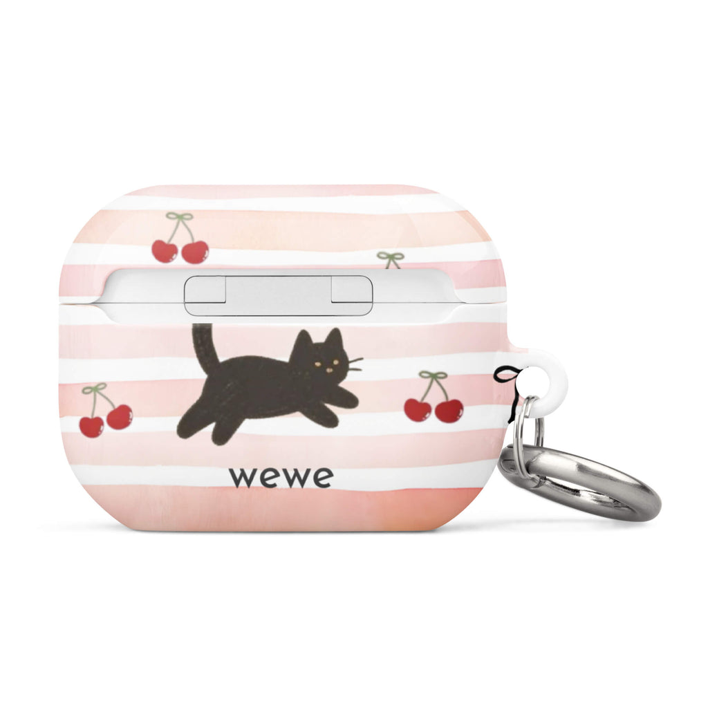 Custom baby cat airpods case pro gen2 adorable animal design.