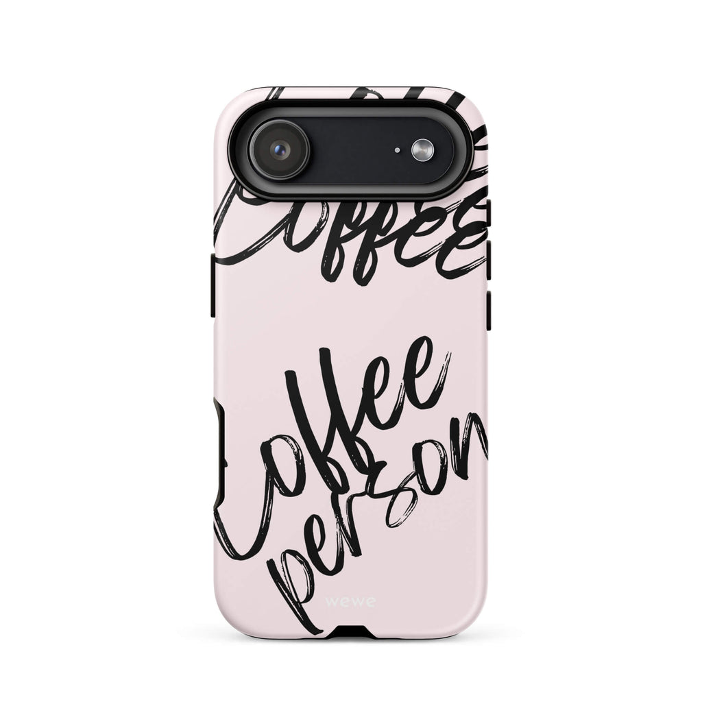 Custom pink smiley face iphone case 17 air cute design.