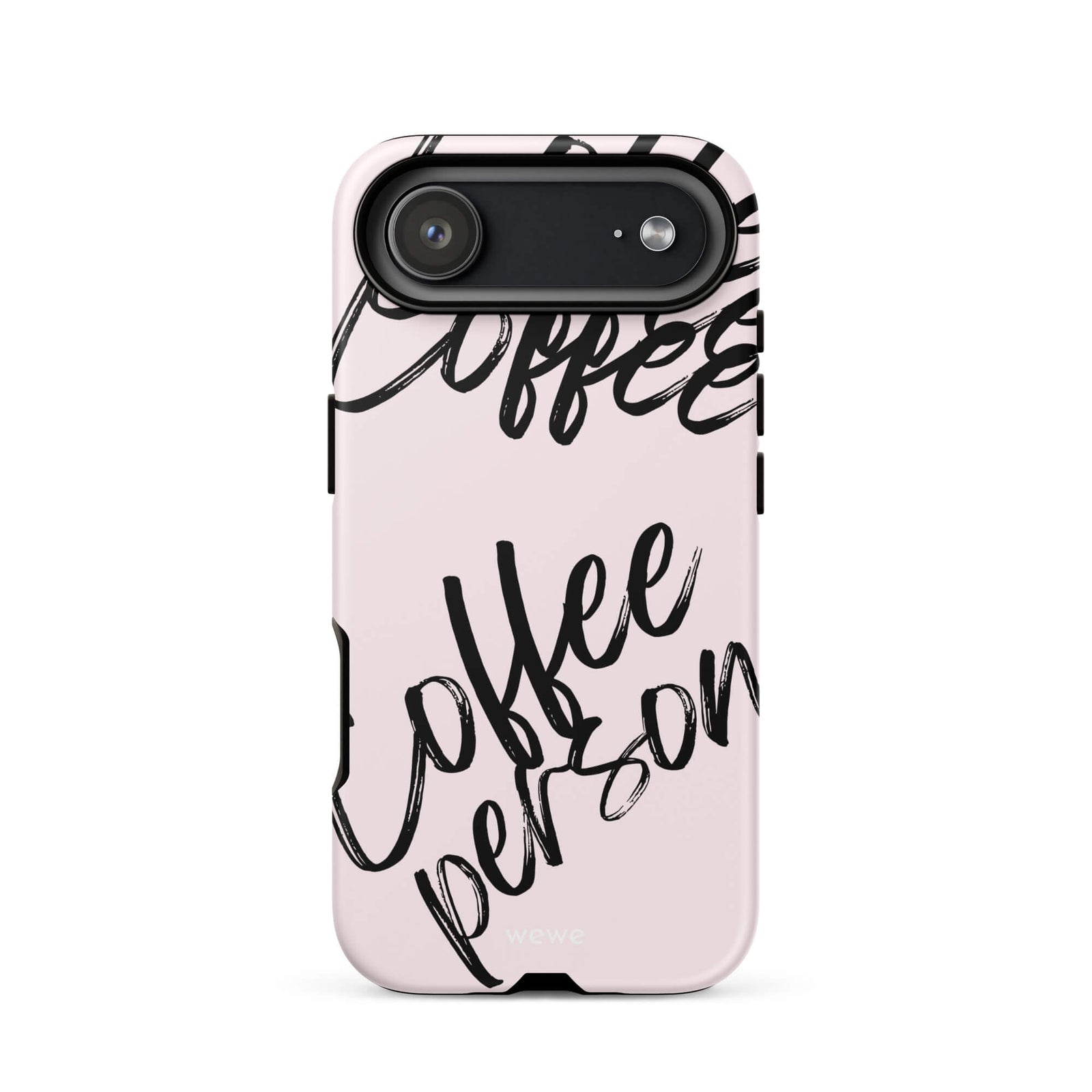 Custom pink smiley face iphone case 17 air cute design.