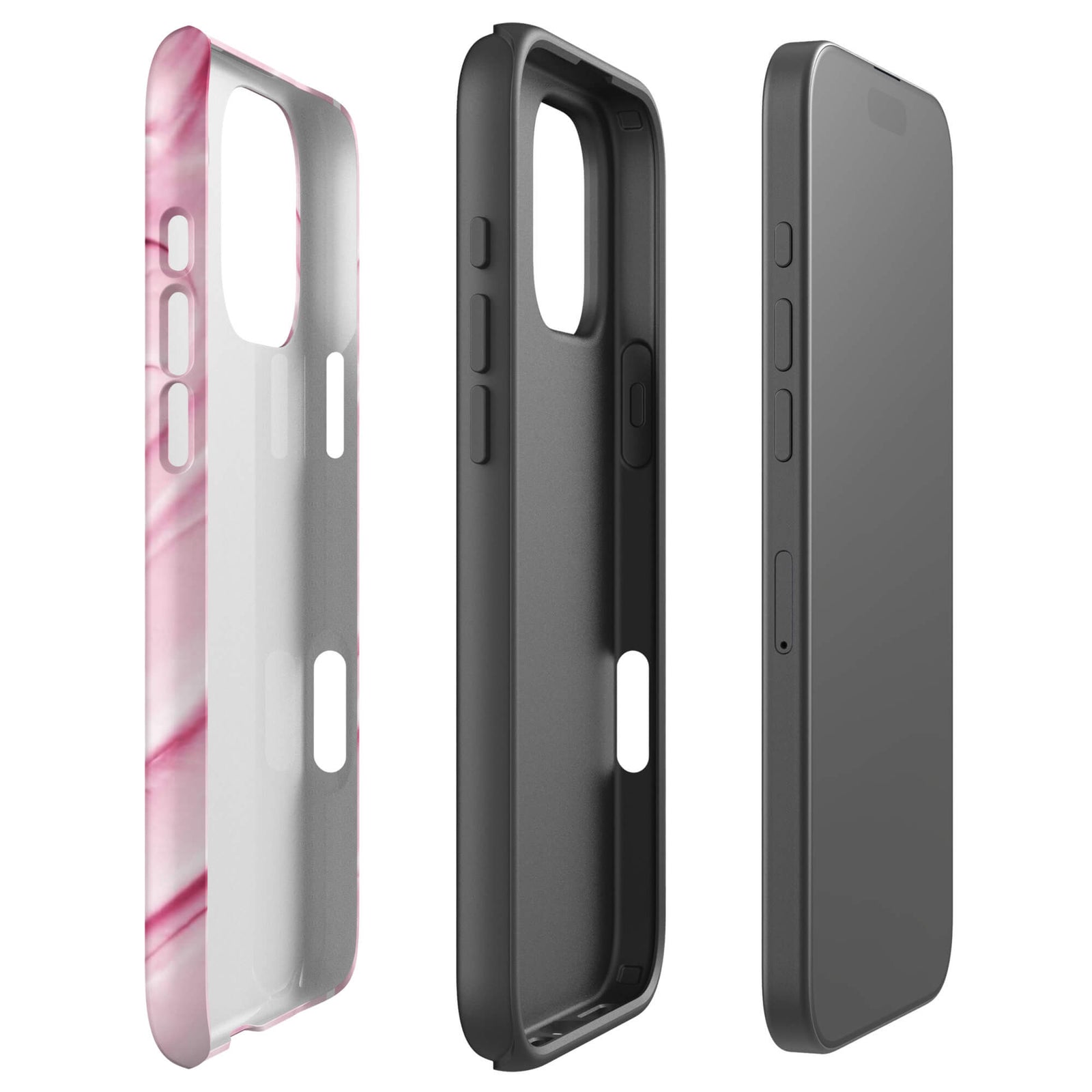 Custom strawberry milk iphone case 16 pro max dual-layer shockproof protection.