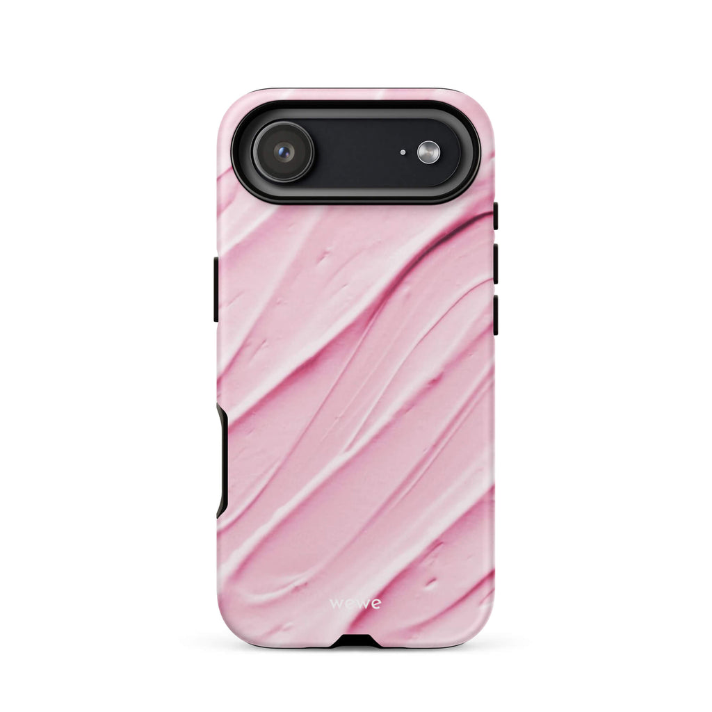 Custom strawberry milk iphone case 17 air sweet design.