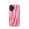 Custom pink zebra pattern iphone case 17 bold graphic design.
