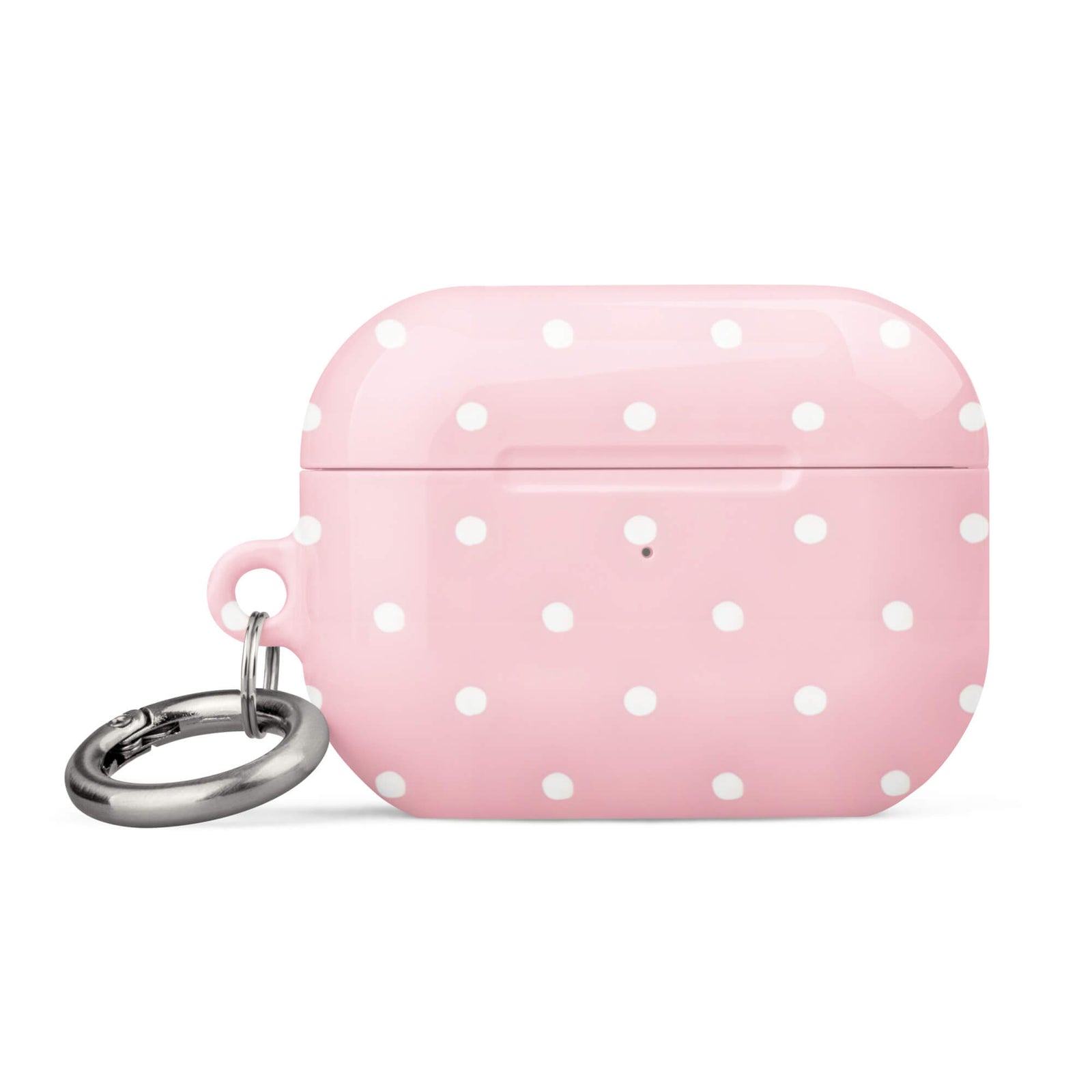 Custom polka dot pink AirPods case pro gen2 cute pattern.