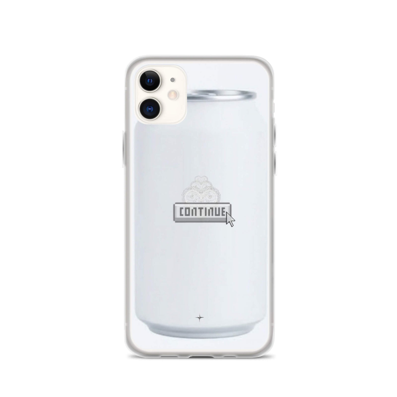 Pure Press white clear iphone 11  case minimal clean design smooth aesthetic case artistic style