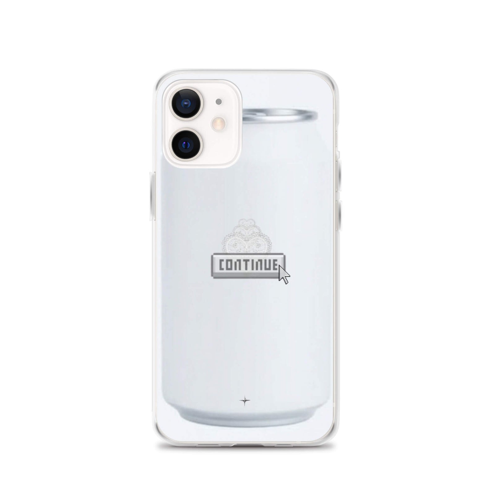 Pure Press white clear iphone 12  case minimal clean design smooth aesthetic case artistic style