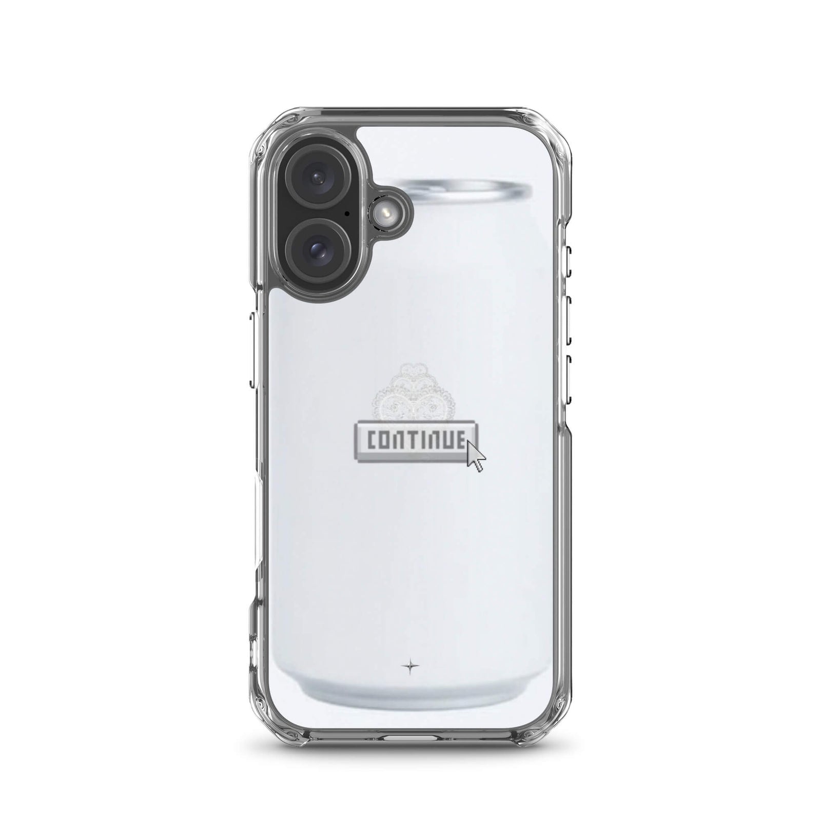 Pure Press white clear iphone 16  case minimal clean design smooth aesthetic case artistic style