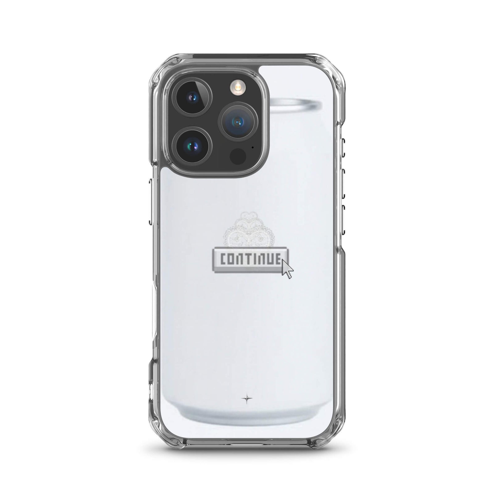 Pure Press white clear iphone 16 pro  case minimal clean design smooth aesthetic case artistic style