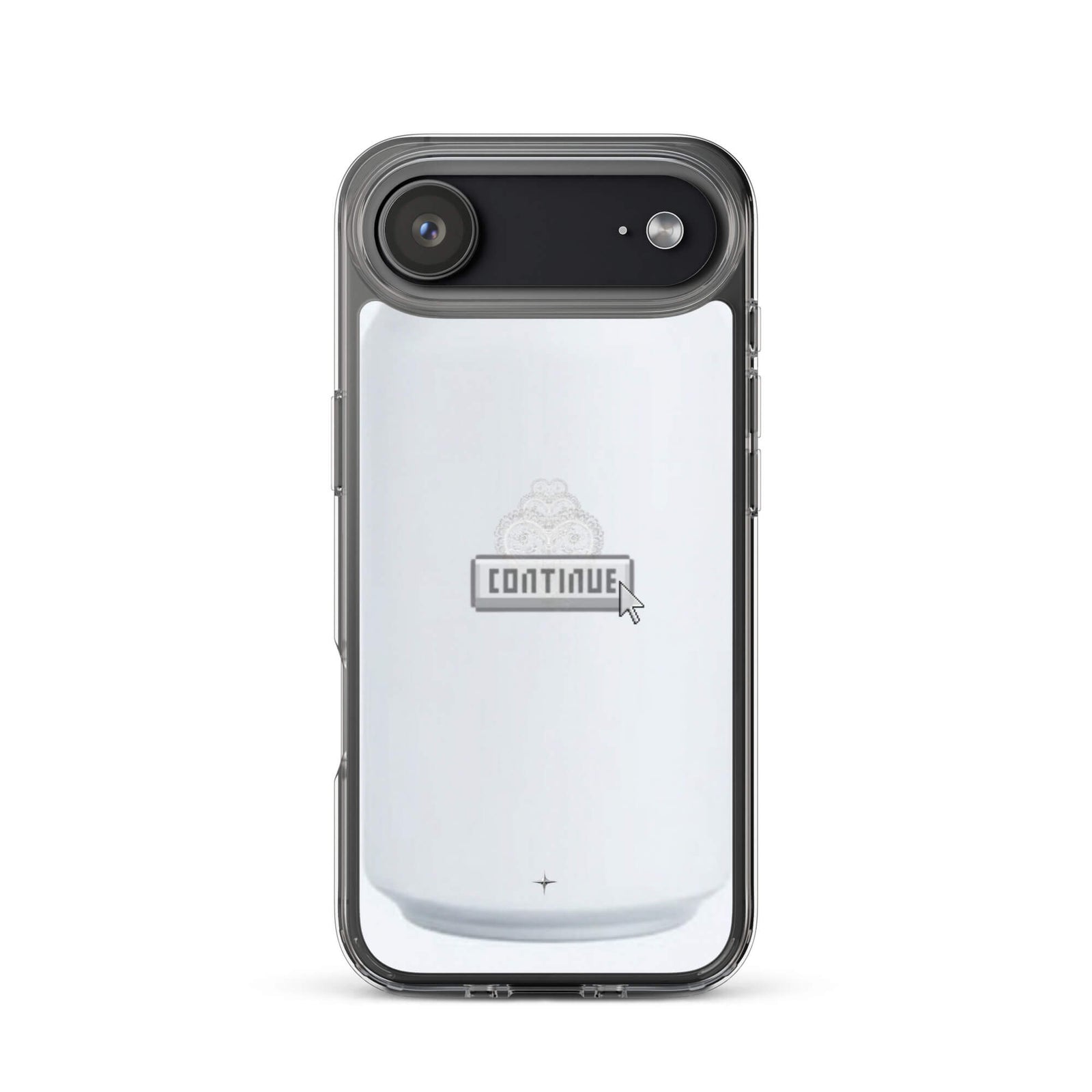 Pure Press white clear iphone 17 air case minimal clean design smooth aesthetic case artistic style