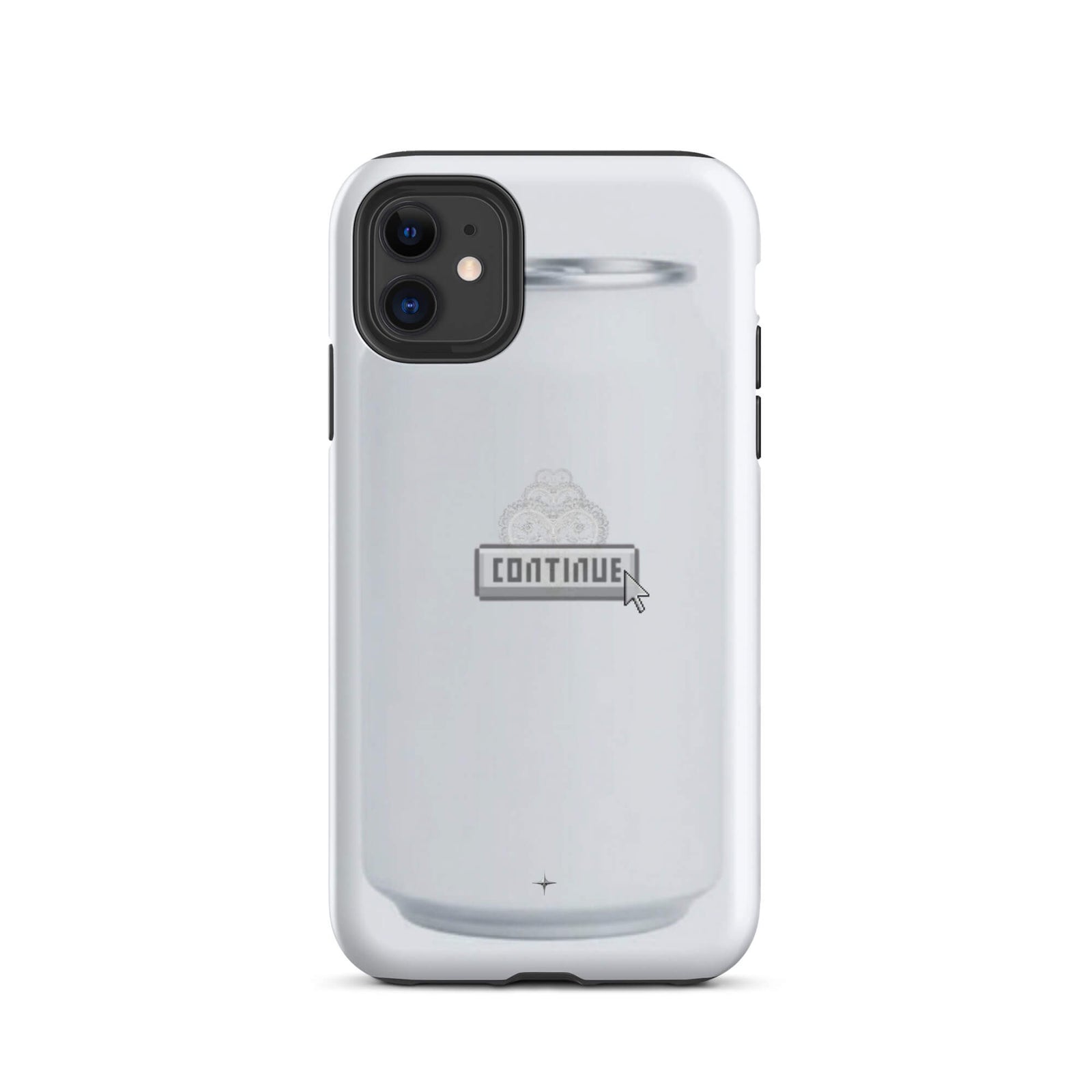 Pure Press white tough iphone 11 case minimal clean design smooth aesthetic case artistic style