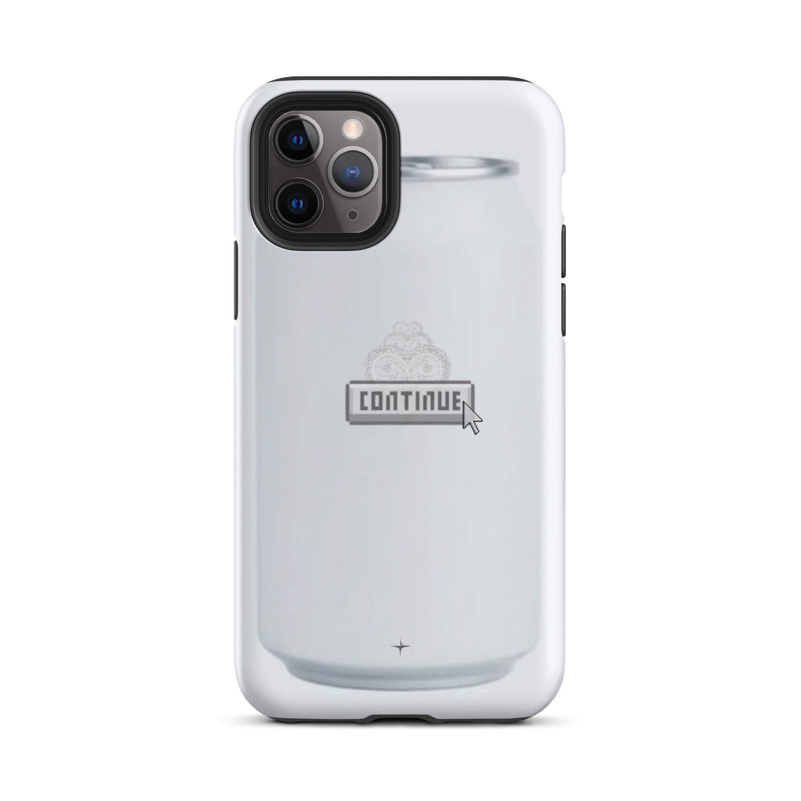 Pure Press white tough iphone 11 pro case minimal clean design smooth aesthetic case artistic style