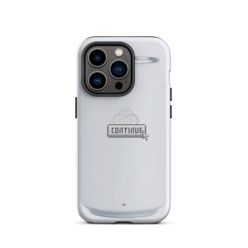 Pure Press white tough iphone 14 pro case minimal clean design smooth aesthetic case artistic style