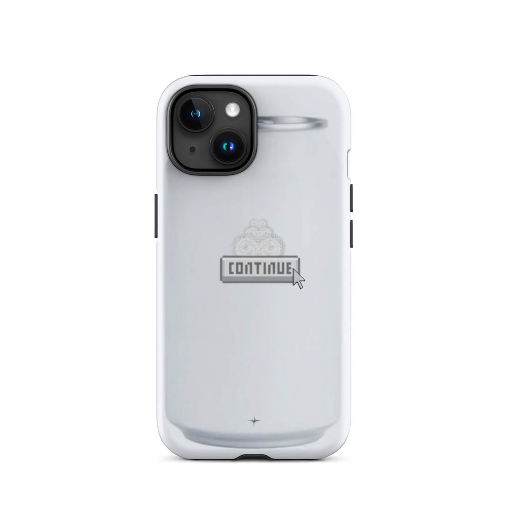 Pure Press white tough iphone 15 case minimal clean design smooth aesthetic case artistic style