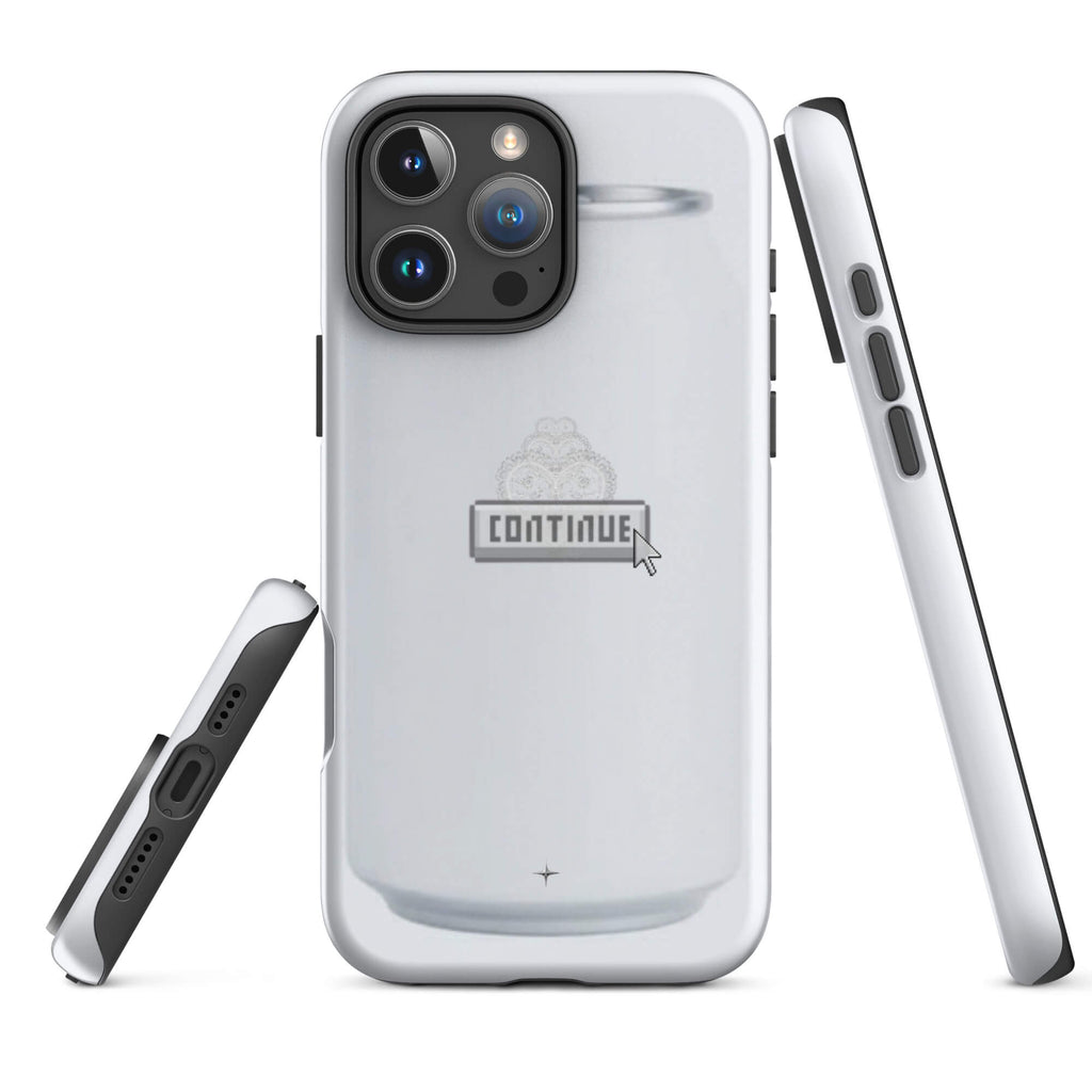Pure Press white tough iphone 16 pro max case minimal clean design smooth aesthetic case
