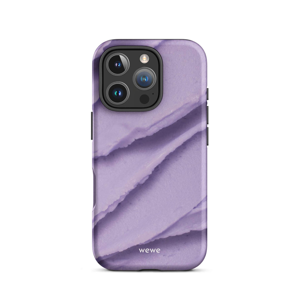 Custom lavender frosting iphone case 16 pro romantic gift ideal.