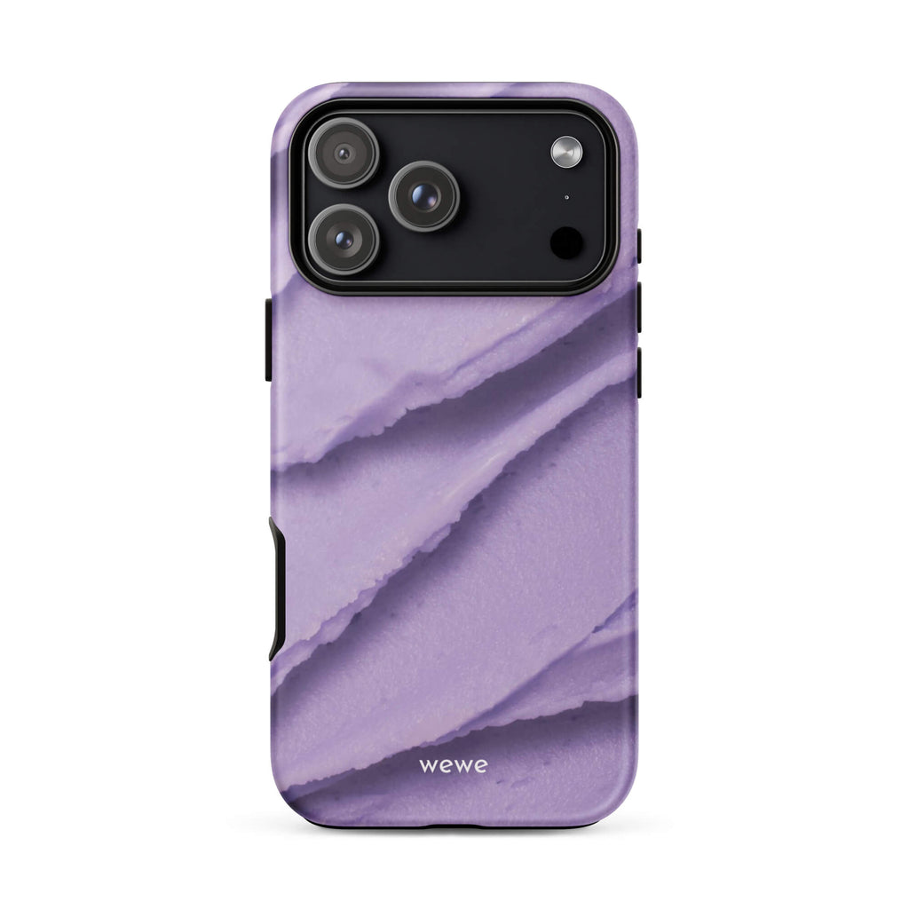Custom lavender frosting iphone case 17 pro max romantic gift ideal.