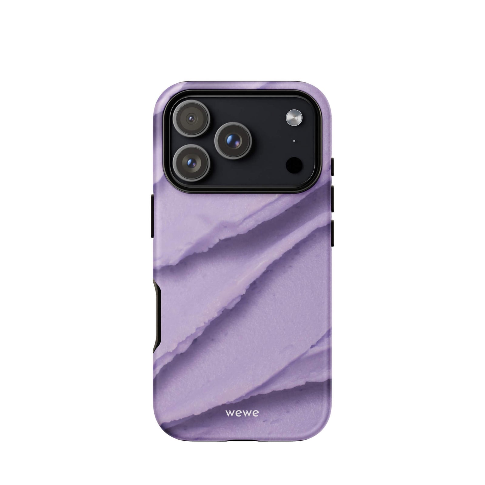 Custom lavender frosting iphone case 17 pro romantic and sweet design.