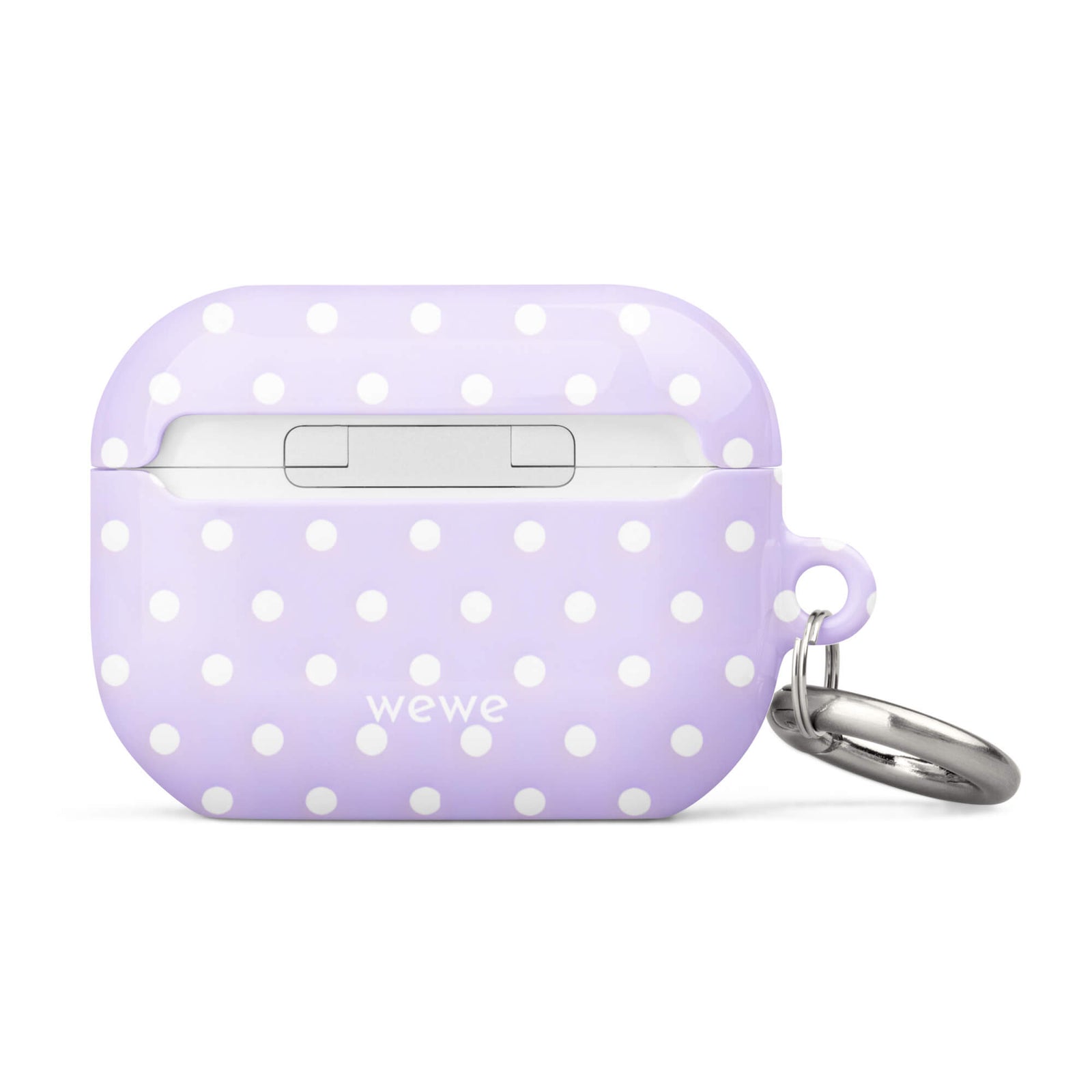 Custom purple polka dot AirPods case pro gen2 romantic aesthetic.