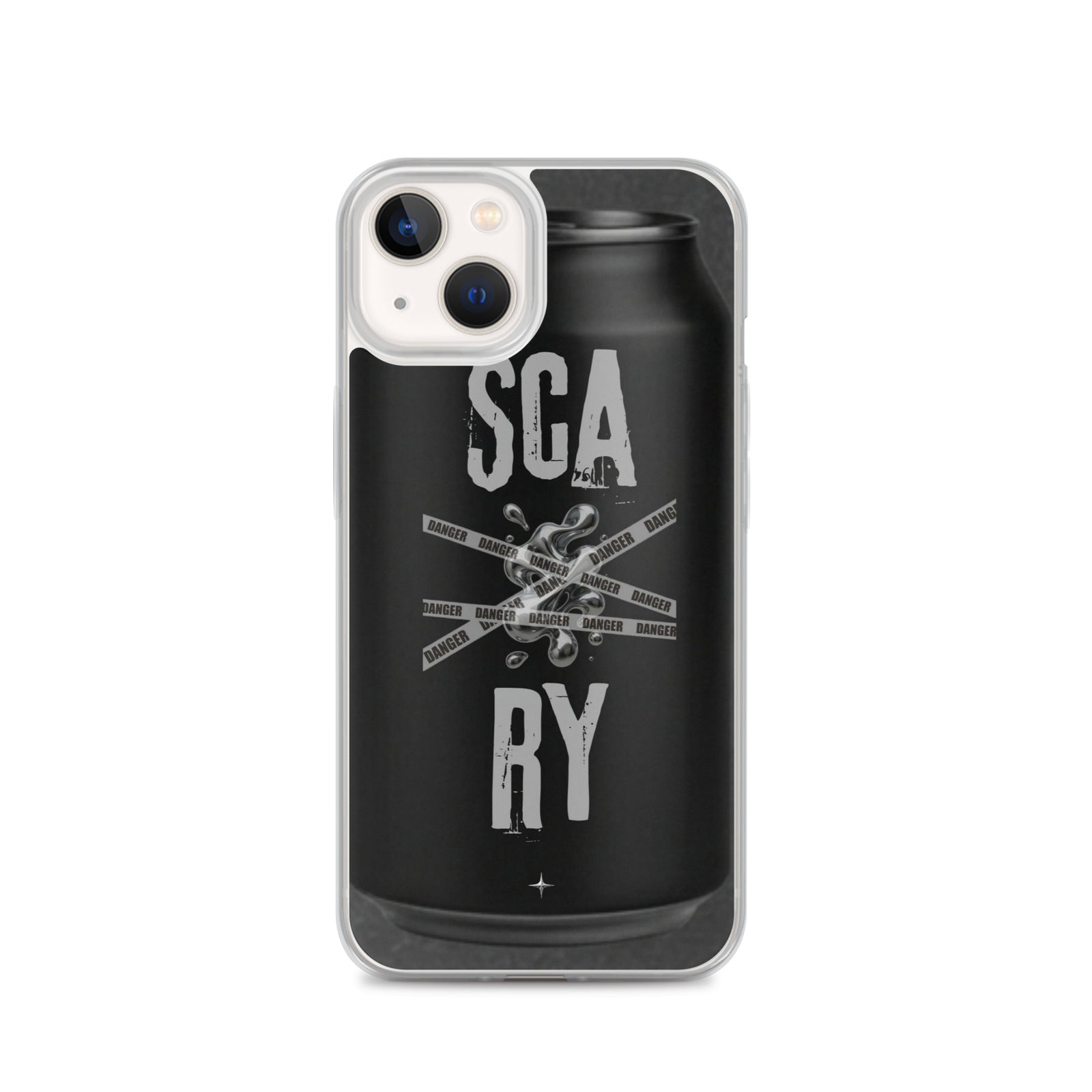 Rebel Press black clear iphone case 13 can inspired design streetwear minimal black edition case