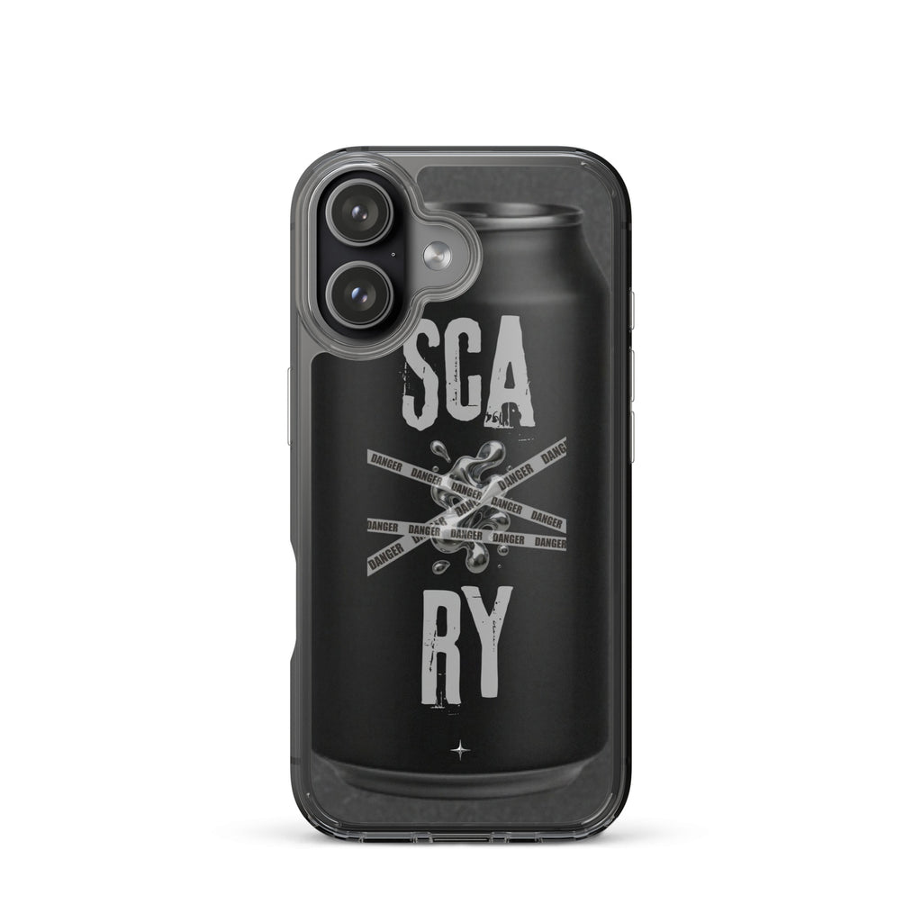 Rebel Press black clear iphone case 17 can inspired design streetwear minimal black edition case