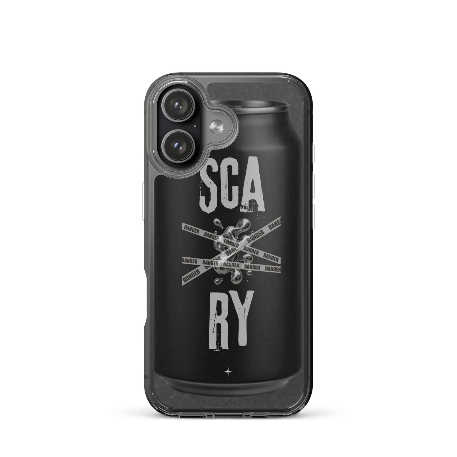 Rebel Press black clear iphone case 17 can inspired design streetwear minimal black edition case