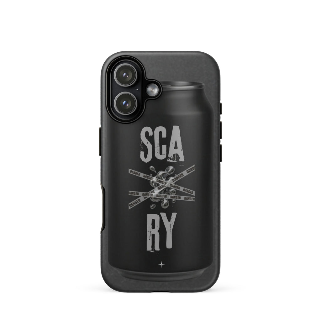 Rebel Press black tough iphone case 17 can inspired design streetwear minimal black edition case