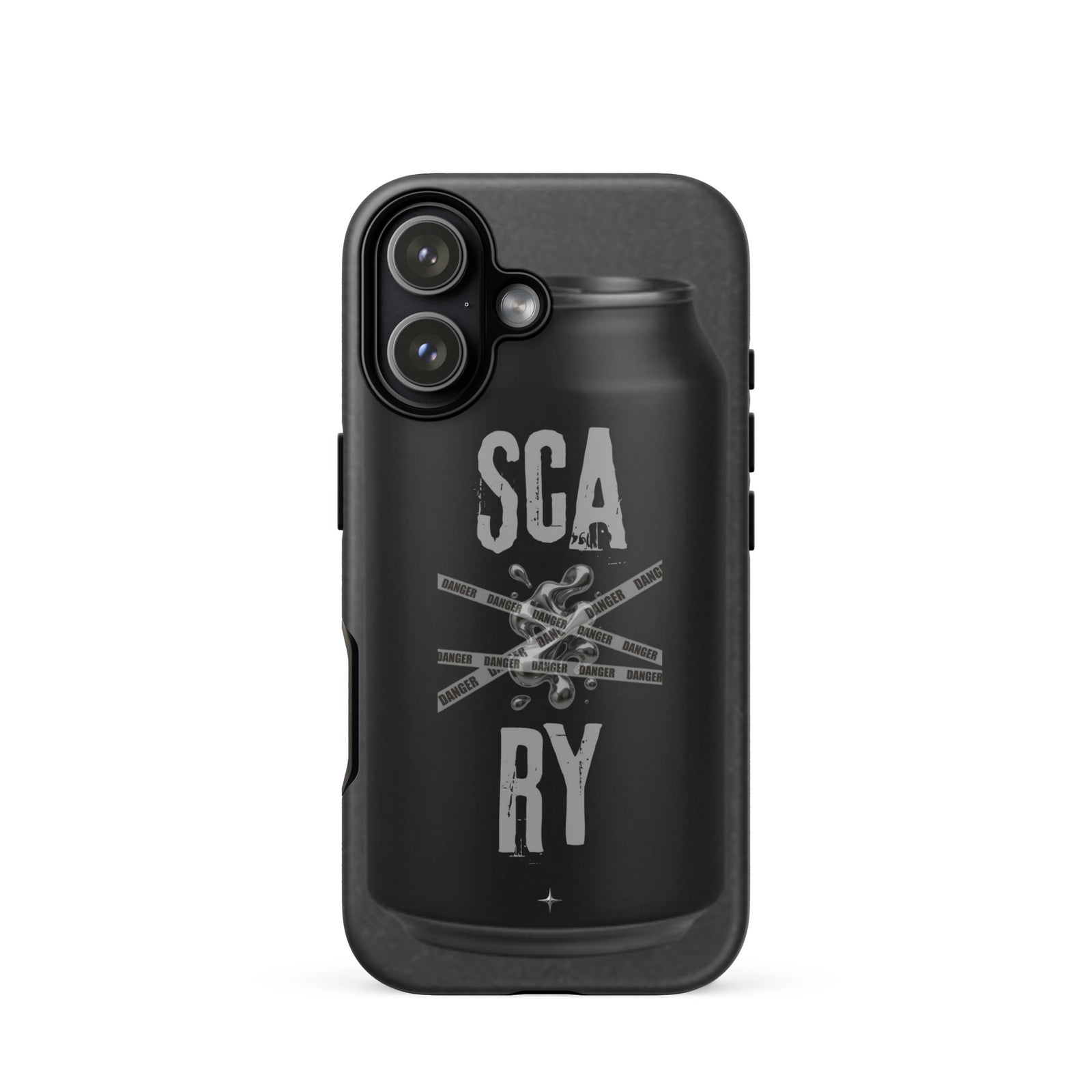 Rebel Press black tough iphone case 17 can inspired design streetwear minimal black edition case