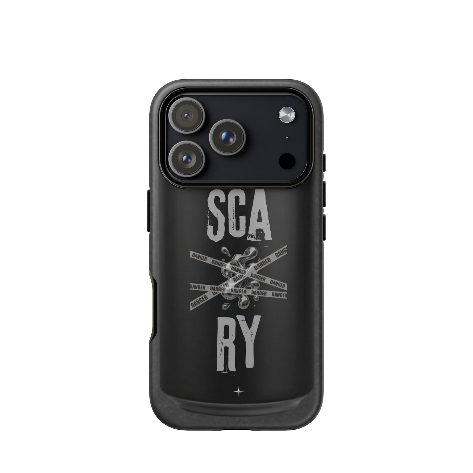 Rebel Press black tough iphone case 17 pro can inspired design streetwear minimal black edition case