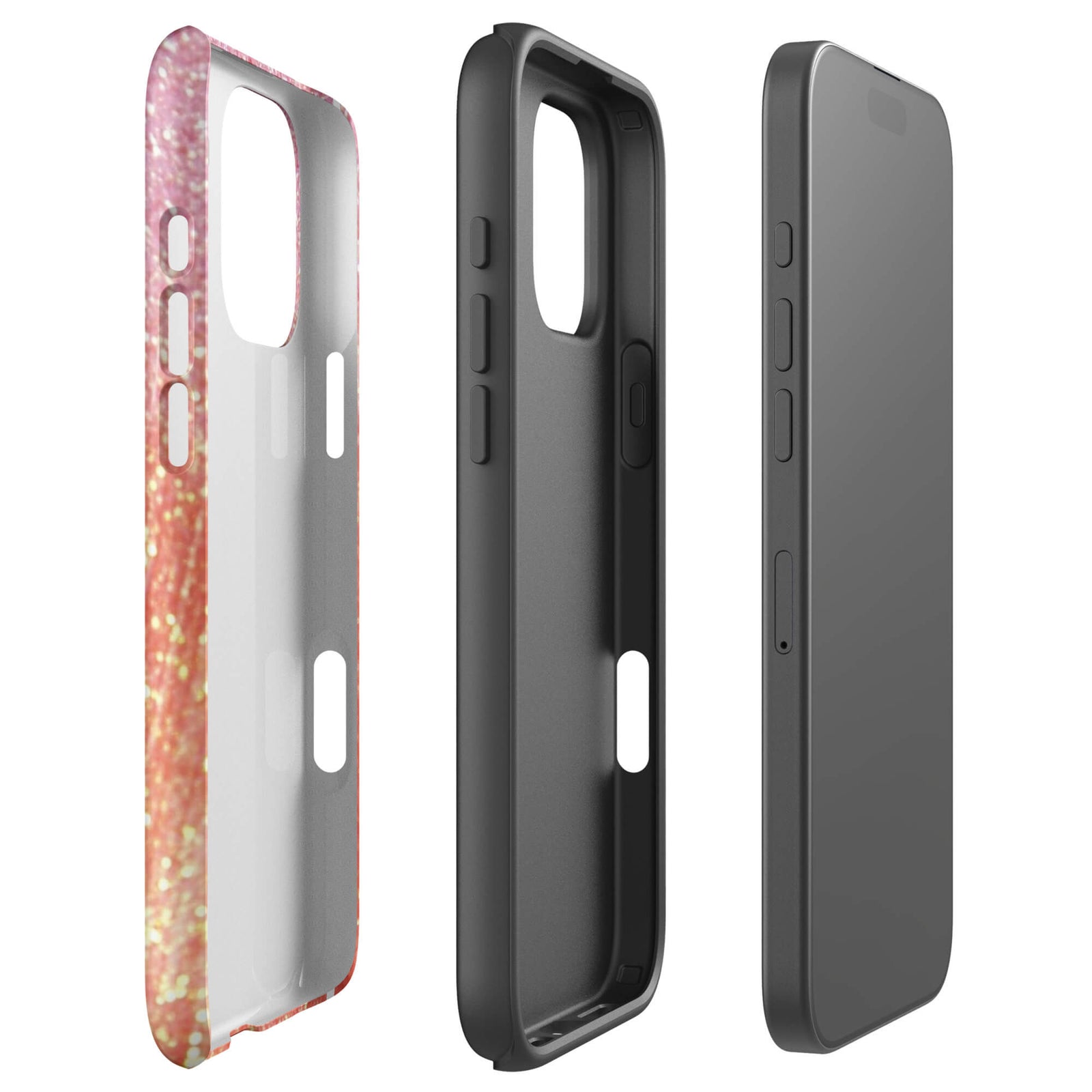Custom sunset flecks 16 pro max dual-layer shockproof protection.