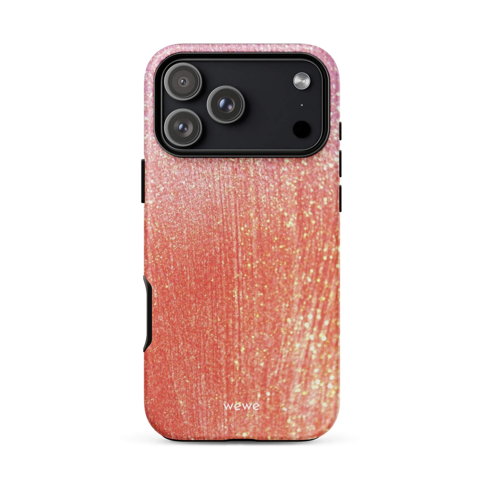 Custom sunset flecks iphone case 17 pro max soft warm vibes.