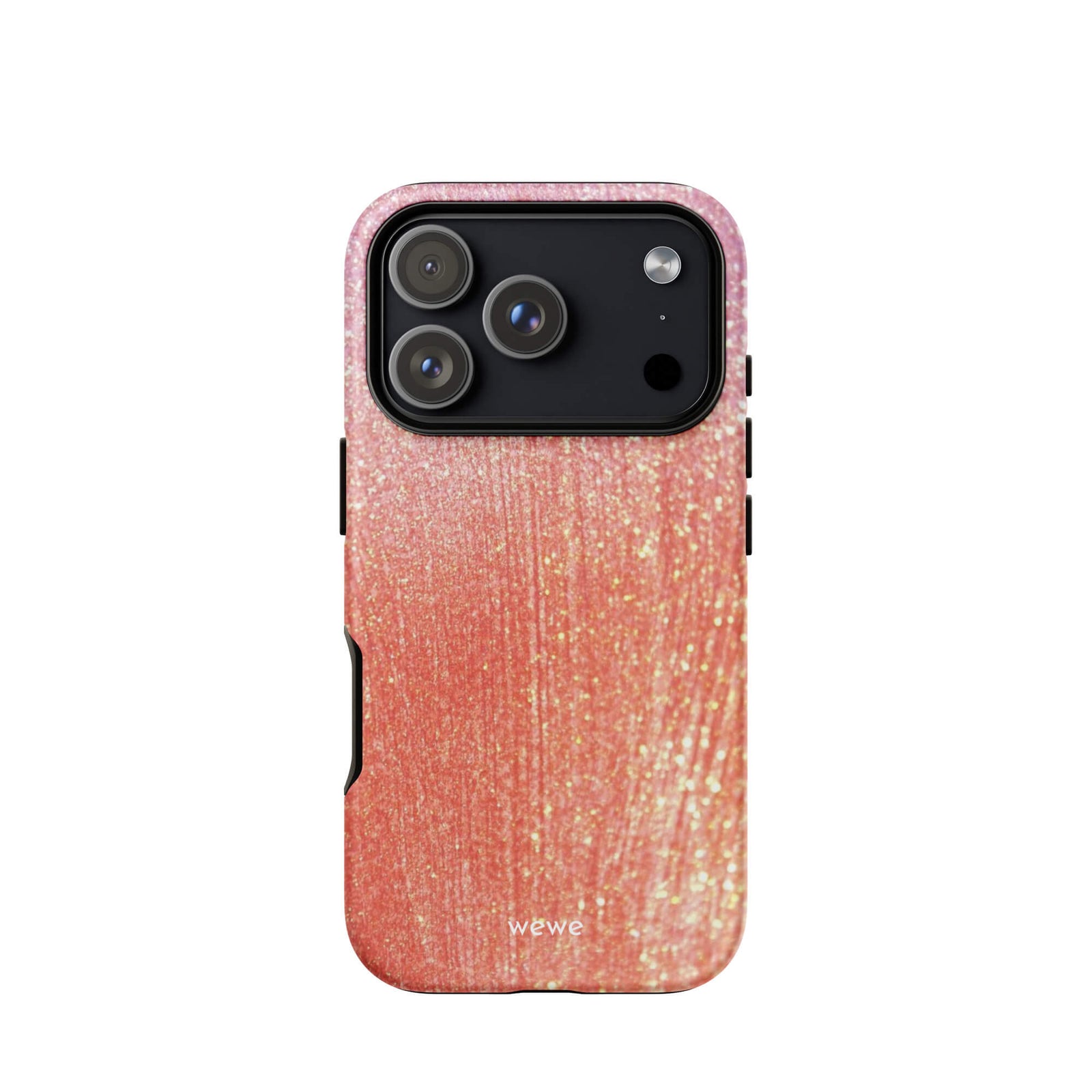 Custom sunset flecks iphone case 17 pro soft warm vibes.