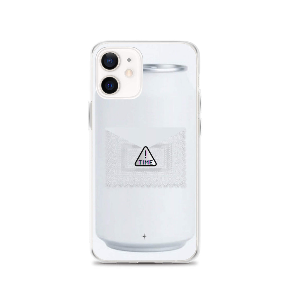 Silent Object white clear iphone 12 case clean minimal aesthetic simple modern case