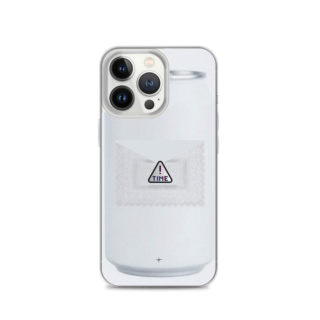 Silent Object white clear iphone 13 pro case clean minimal aesthetic simple modern case
