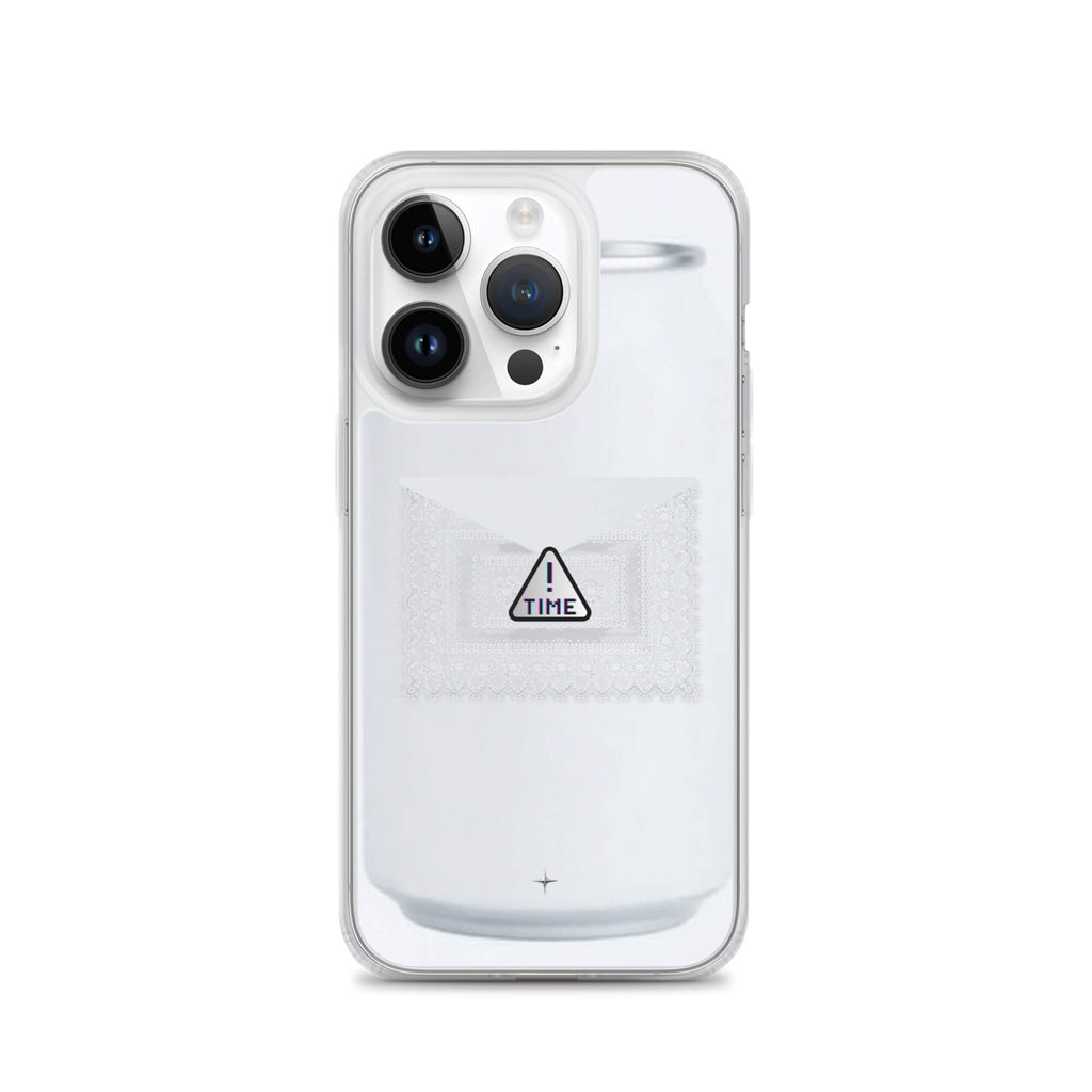 Silent Object white clear iphone 14 pro case clean minimal aesthetic simple modern case
