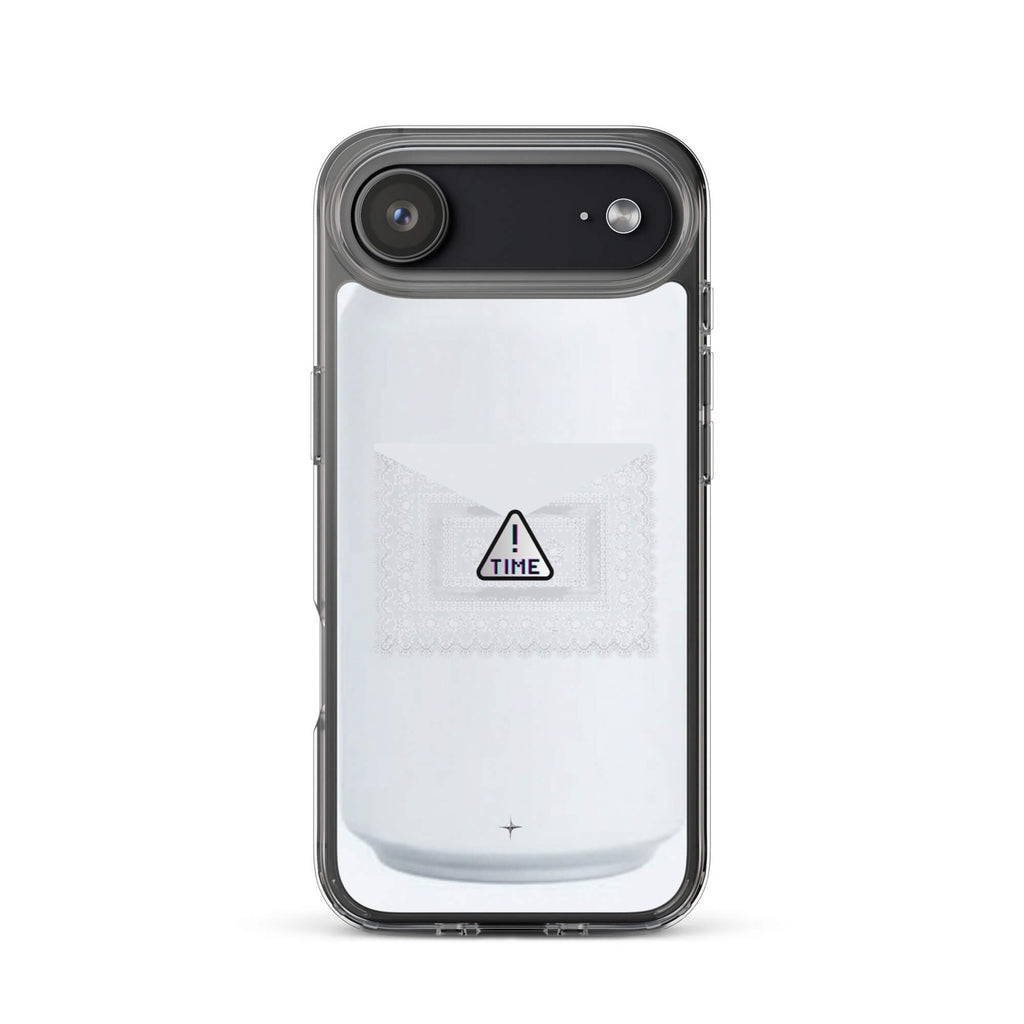 Silent Object white clear iphone 17 air case clean minimal aesthetic simple modern case