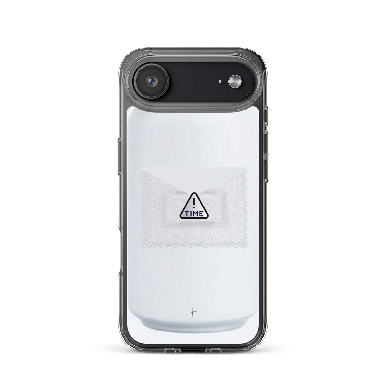 Silent Object white clear iphone 17 air case clean minimal aesthetic simple modern case