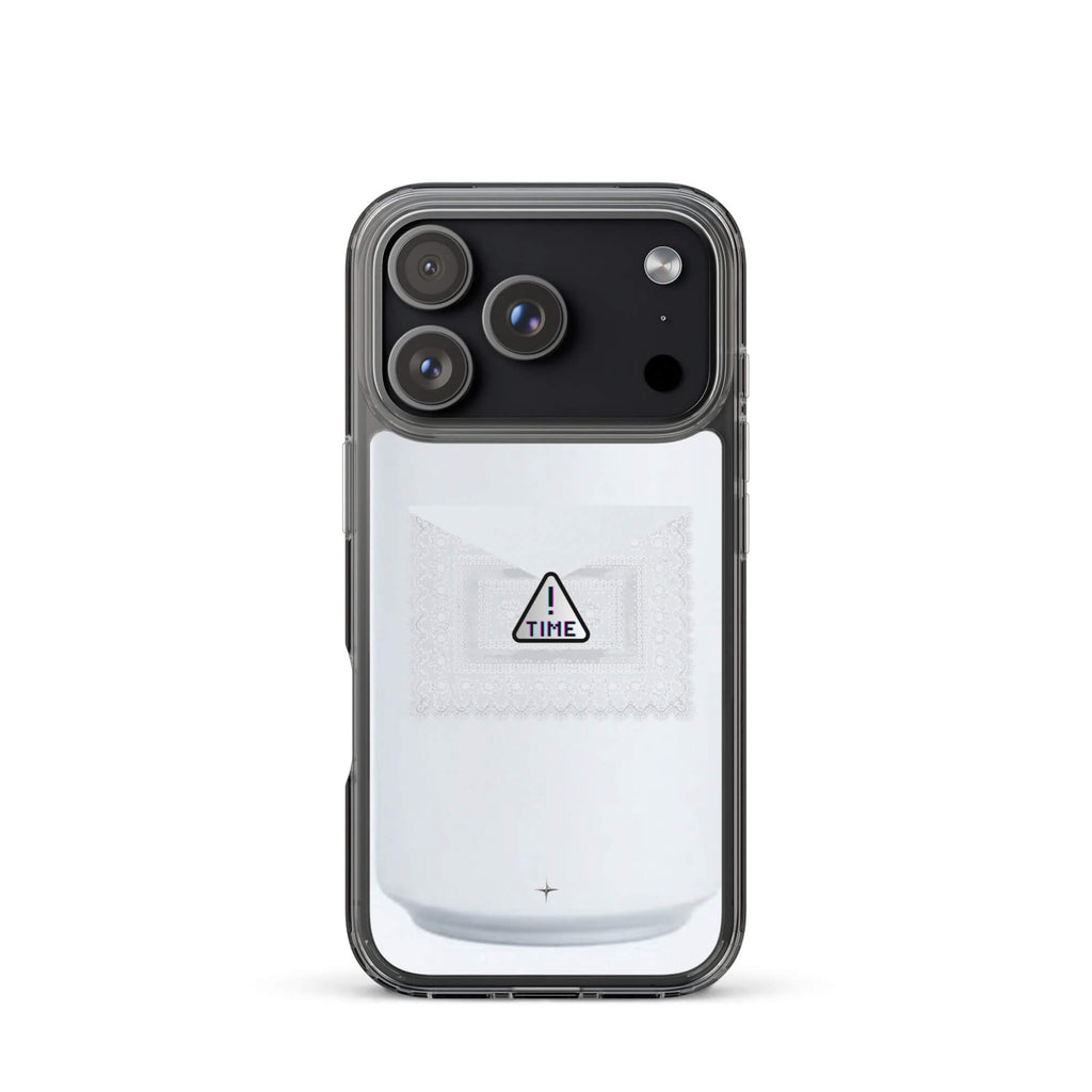 Silent Object white clear iphone 17 pro case clean minimal aesthetic simple modern case