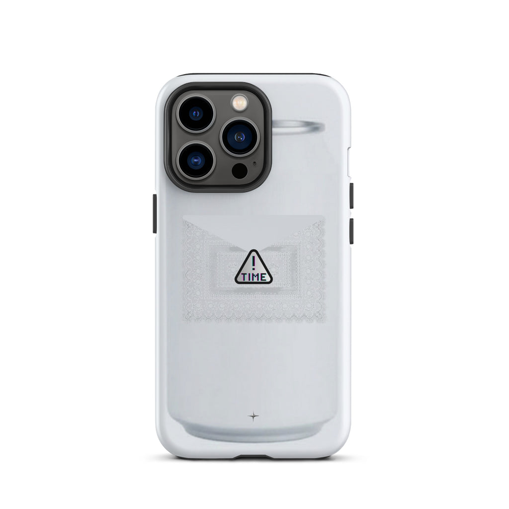 Silent Object white tough iphone 13 pro case clean minimal aesthetic simple modern case