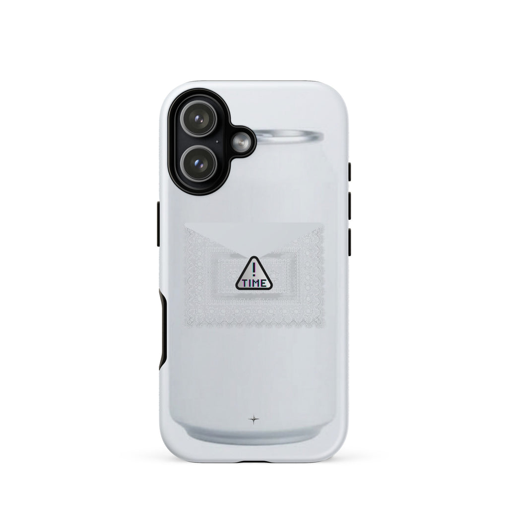 Silent Object white tough iphone 17 case clean minimal aesthetic simple modern case