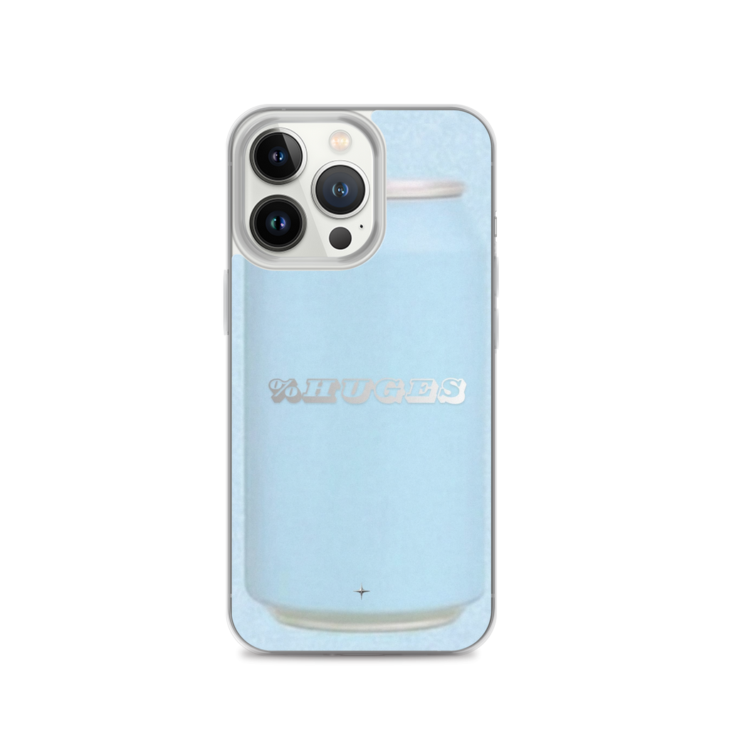 Sky Soda light blue clear iPhone case 13 pro can aesthetic minimal pastel blue design case