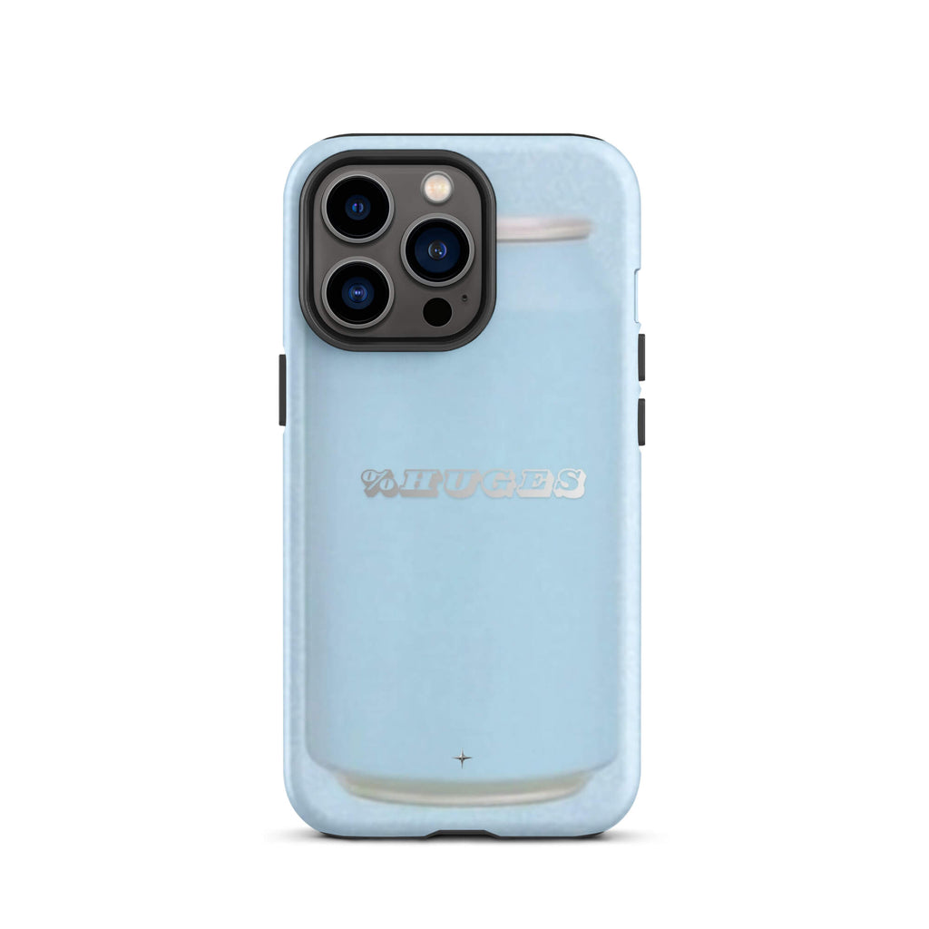 Sky Soda light blue tough iPhone case 13 pro can aesthetic minimal pastel blue design case