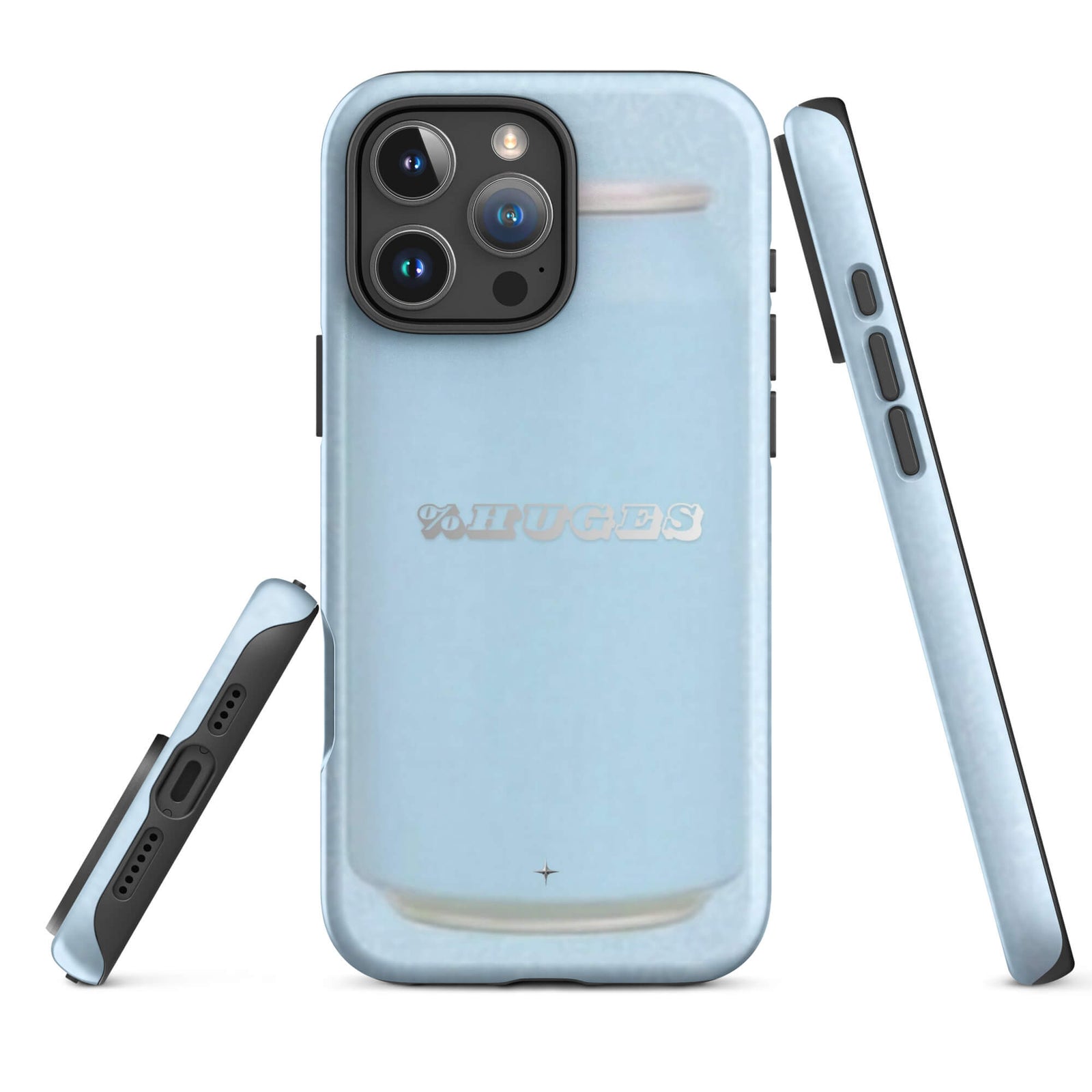 Sky Soda light blue tough iPhone case 16 pro max can aesthetic minimal pastel blue design case